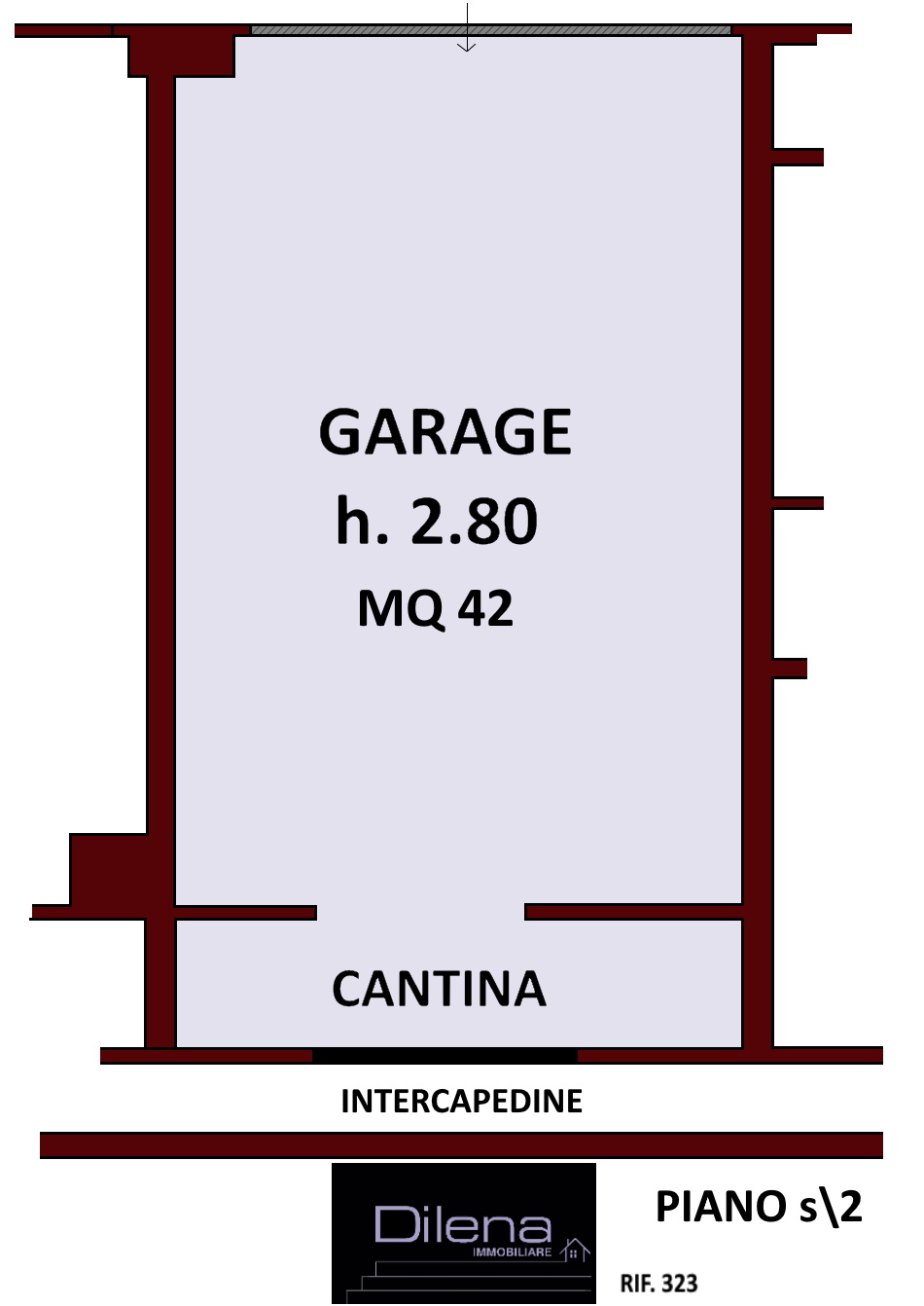 planimetria garage piano S\2